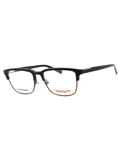 Timberland Rectangular Eyeglasses For Men In Black