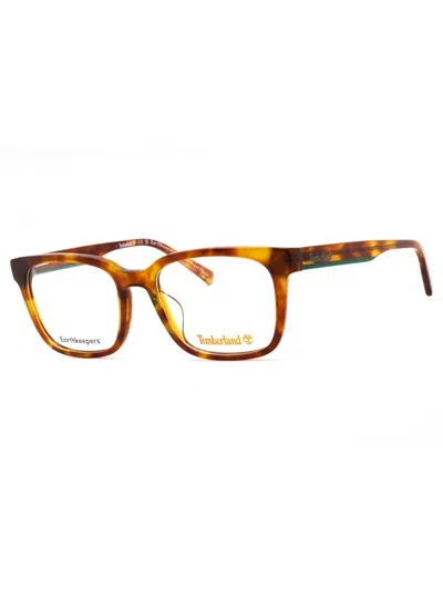 Timberland Rectangular Men's Eyeglasses - Elevated Comfort And Style In Brown