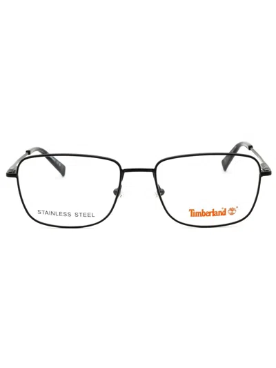 Timberland Rectangular Men's Eyeglasses - Model Tb1844 In Black