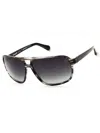 Timberland Rectangular Men's Polarized Sunglasses In Black