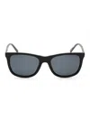 Timberland Rectangular Polarized Men's Sunglasses In Black