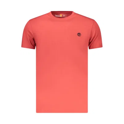 Timberland Red Cotton Men's T-shirt In Pink
