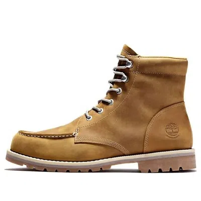 Timberland Redwood Falls Waterproof Moc-toe Boot 'wheat Full-grain' In Yellow