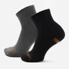 Timberland Richford 2-pack Half-cushion No-show Sock In Black