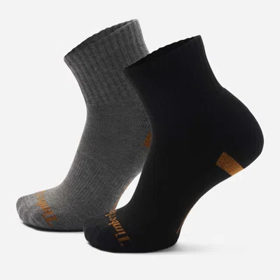 Timberland Richford 2-pack Half-cushion No-show Sock In Black