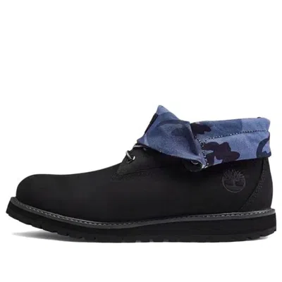 Timberland Roll Top Boots Basic 'black Blue Camouflage'