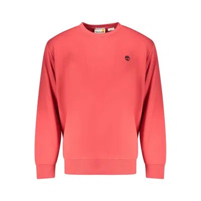 Timberland Rosso Cotton Men Sweatshirt In Red