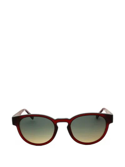 Timberland Round-frame Sunglasses In Green