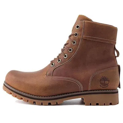 Timberland Rugged 6 Inch Waterproof Boots 'rust Full Grain' In Brown