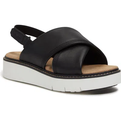 Timberland Safari Dawn Slingback Sandal In Black Full Grain