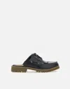 Timberland Black Mules With Lace-up