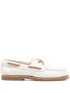Timberland Almond Toe Moc Stitched Boat Shoe In Beige