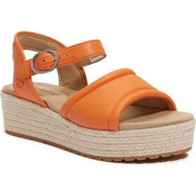 Timberland Santorini Sun Espadrille Sandal In Orange
