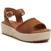 Timberland Santorini Sun Espadrille Sandal In Rust Full Grain