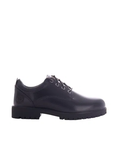 Timberland Scarpa Lace Up Black Full Grain In Blue