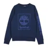 Timberland Seasonal Tree Crew Neck Men's Sweatshirt In Blue