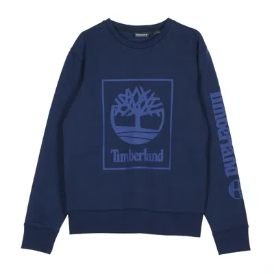Timberland Seasonal Tree Crew Neck Men's Sweatshirt In Blue