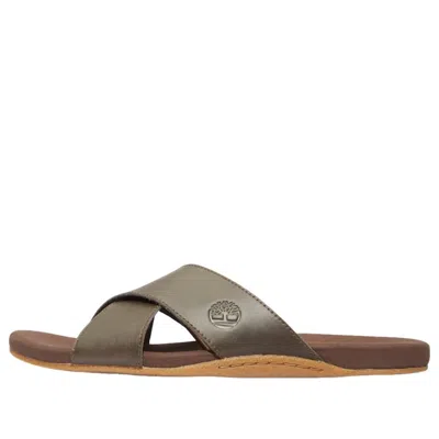 Timberland Seton Bay Cross Strap Sandals 'gaucho' In Green