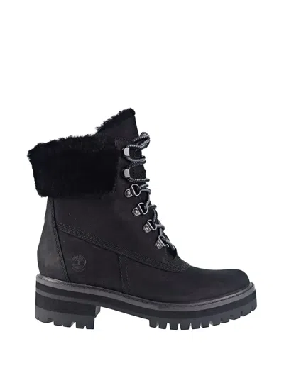 Timberland Shearling Courmayeur Valley Boots In Black