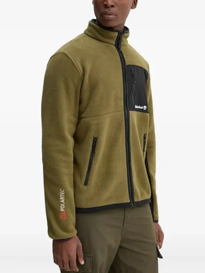 Timberland Sherburne Polartec® Zip-pocket Fleece Sweater In Green
