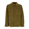 Timberland Shirt Padded Man Fleece Overshirt Dark Olive In Dark Olive