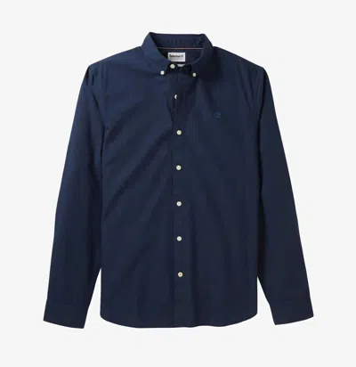 Timberland Shirts Man  Tb0a21x4 - Ls Elvatd Oxford Z161 Dark Sapphire In Blue