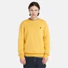 Timberland Brown Wool Men Sweater In Yellow