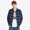 Timberland Shirts Man  Tb0a44xqv821 Flannel Check Misweight Peacoat Yd In Blue