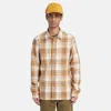Timberland Shirts Man  Tb0a6ghn Work Hvy Flannel P50 Wheat Boot In Brown