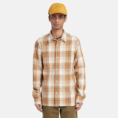 Timberland Shirts Man  Tb0a6ghn Work Hvy Flannel P50 Wheat Boot In Brown