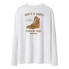 Timberland Shoe Logo Long Sleeves T-shirt 'white Yellow'
