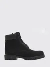 Timberland Brlack Water-proof Boots With Logo Plate In Black