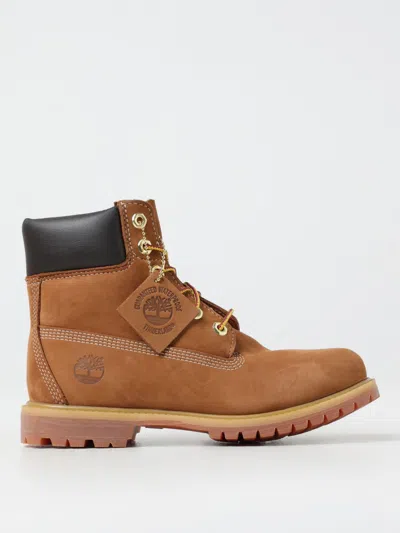 TIMBERLAND FLAT ANKLE BOOTS TIMBERLAND WOMAN COLOR BROWN,G05843032