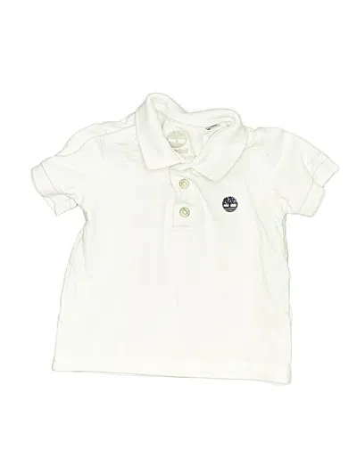 Pre-owned Timberland Kids' Short Sleeve Polo Shirt In White