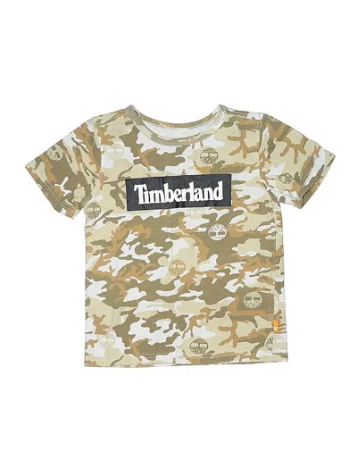 Pre-owned Timberland Kids' Short Sleeve T-shirt In Gold