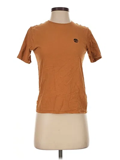 Pre-owned Timberland Short Sleeve T-shirt In Brown