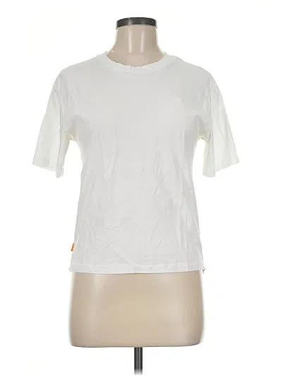 Pre-owned Timberland Short Sleeve T-shirt In Ivory