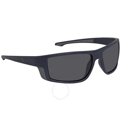 Timberland Smoke Rectangular Men's Sunglasses Tb9218 91d 62 In Blue