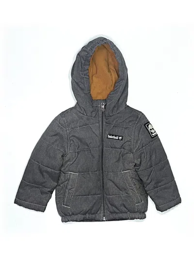Pre-owned Timberland Kids' Snow Jacket In Gray