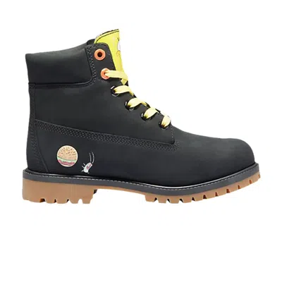 Pre-owned Timberland Spongebob Squarepants X 6 Inch Junior 'black' | Kid's Size 4.5