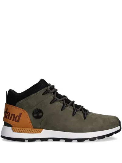 Timberland Sprint Trekker Mid Logo Boots In Green