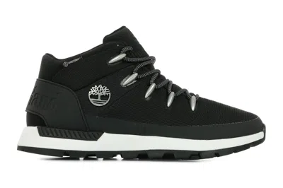 Pre-owned Timberland Sprint Trekker Waterproof Mid Black In Black/white