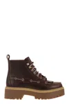 Timberland Stone Street Platform Hiking Boot In Brown