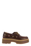 Timberland Boat Shoes Con Plateau Stone Street W Marrone Scuro In Brown