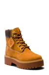 Timberland Stone Street 6-inch Waterproof Lace-up Leather Boot In Gold