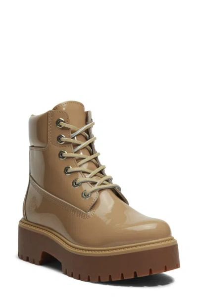 Timberland Stone Street 6-inch Waterproof Lace-up Leather Boot In Brown