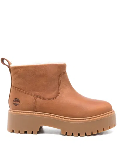 Timberland Stone Street Ankle Boots In Brown
