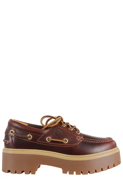 Timberland Stone Street Boat Shoe In Brown