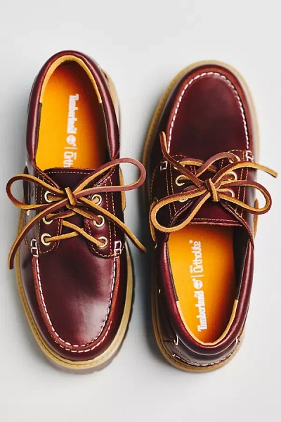 Timberland Stone Street Boat Shoe Flats In Brown