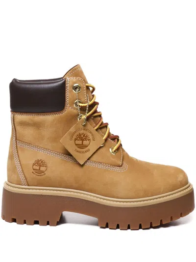 Timberland Tan Stone Street Boots In Beige